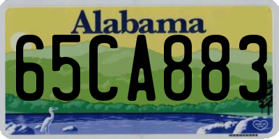 AL license plate 65CA883