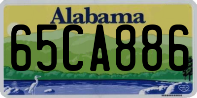 AL license plate 65CA886