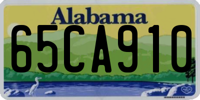 AL license plate 65CA910