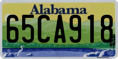 AL license plate 65CA918