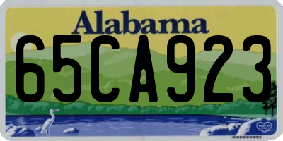 AL license plate 65CA923