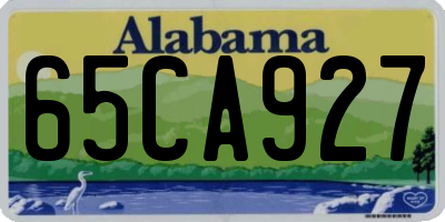 AL license plate 65CA927