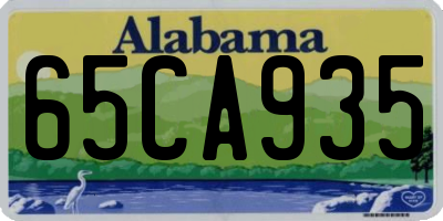 AL license plate 65CA935