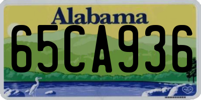 AL license plate 65CA936