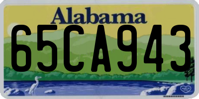 AL license plate 65CA943