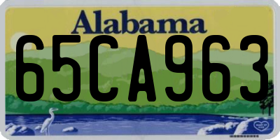 AL license plate 65CA963