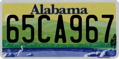 AL license plate 65CA967