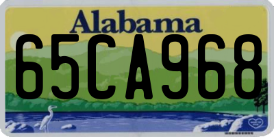 AL license plate 65CA968