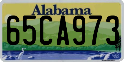 AL license plate 65CA973