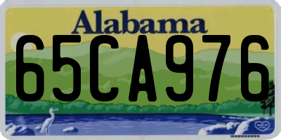 AL license plate 65CA976