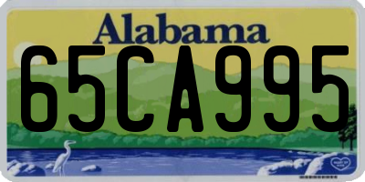 AL license plate 65CA995