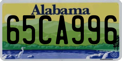 AL license plate 65CA996