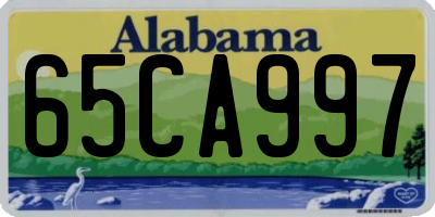 AL license plate 65CA997