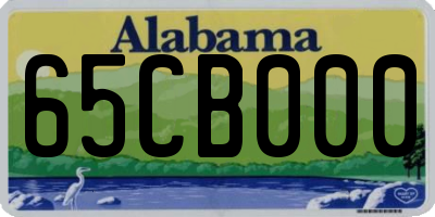 AL license plate 65CB000