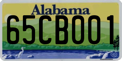 AL license plate 65CB001