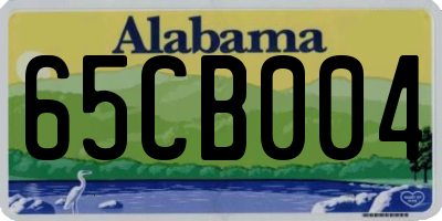 AL license plate 65CB004