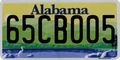AL license plate 65CB005
