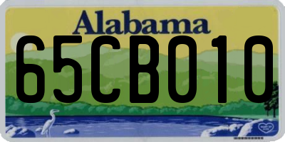 AL license plate 65CB010