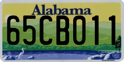 AL license plate 65CB011