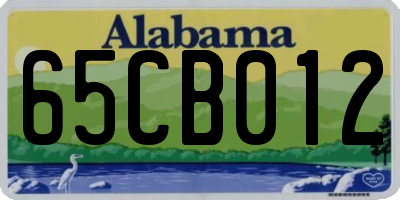 AL license plate 65CB012
