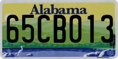 AL license plate 65CB013