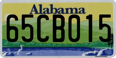 AL license plate 65CB015