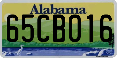 AL license plate 65CB016