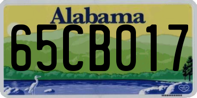 AL license plate 65CB017