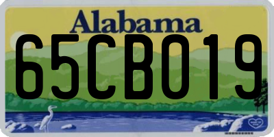 AL license plate 65CB019