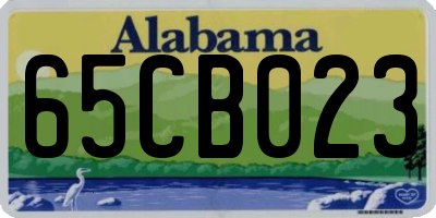 AL license plate 65CB023
