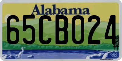 AL license plate 65CB024
