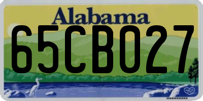 AL license plate 65CB027