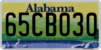 AL license plate 65CB030