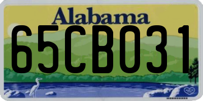 AL license plate 65CB031