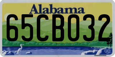 AL license plate 65CB032