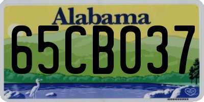 AL license plate 65CB037