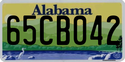 AL license plate 65CB042