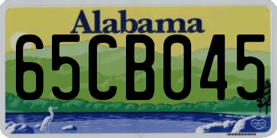 AL license plate 65CB045