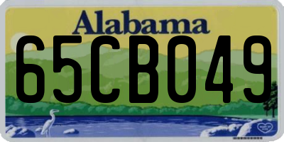 AL license plate 65CB049