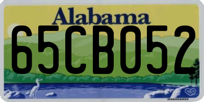 AL license plate 65CB052