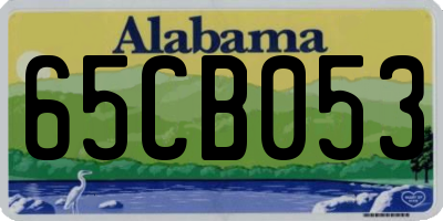 AL license plate 65CB053