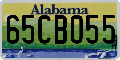 AL license plate 65CB055