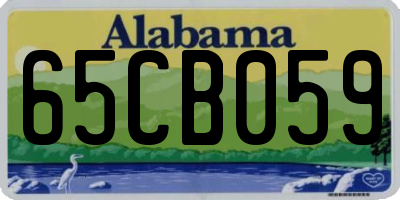 AL license plate 65CB059
