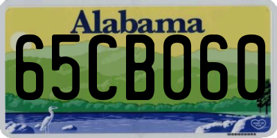 AL license plate 65CB060