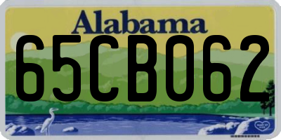 AL license plate 65CB062