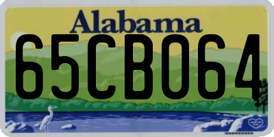 AL license plate 65CB064