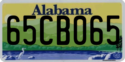 AL license plate 65CB065