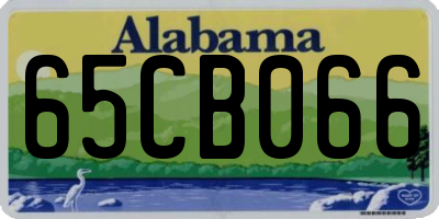AL license plate 65CB066