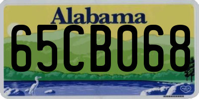 AL license plate 65CB068