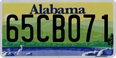 AL license plate 65CB071